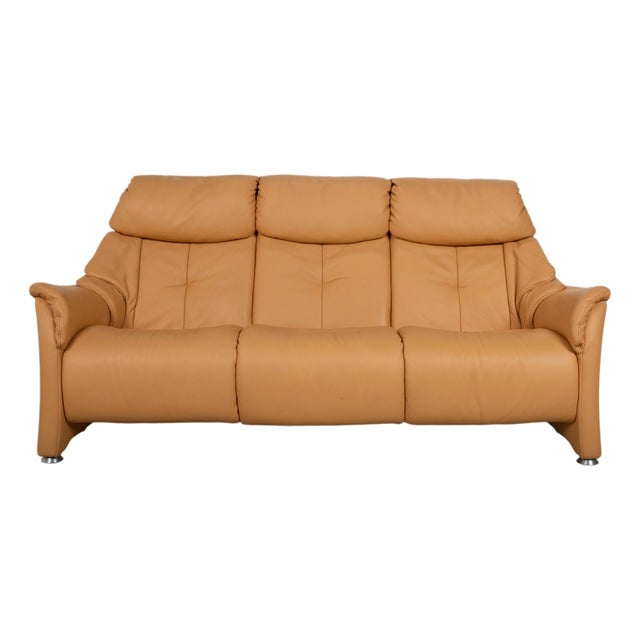 Three-Seater Leather Sofa from Himolla For Sale