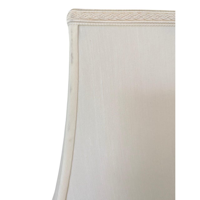 Vintage Chelsea House Neoclassical Lyre Table Lamp With Lamp Shade For Sale - Image 10 of 18