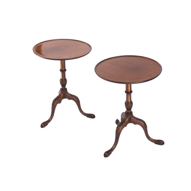 Pair William Iv Solid Mahogany Wine Tables, One Board Tops, English, Ca. 1840 For Sale - Image 9 of 9