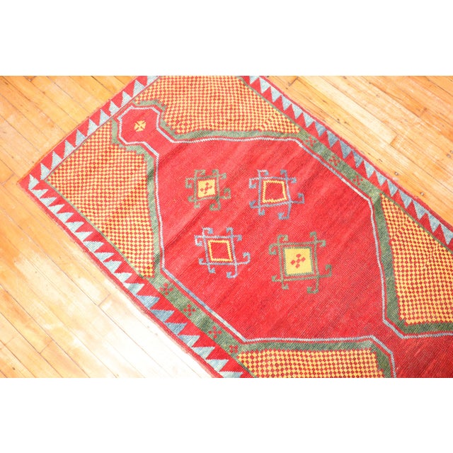 Early 20th Century Turkish Anatolian Runner - 3' x 10'11" For Sale - Image 17 of 18