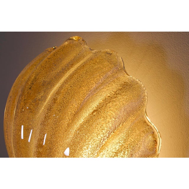 Shell Wall Lights in the style of Barovier & Toso, 1970s, Set of 2 For Sale - Image 10 of 15