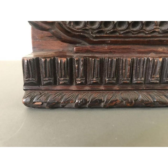 Wood Mid-18th Century Wood Hand-Carved Architectural Sculpture, China, 1770 For Sale - Image 7 of 18