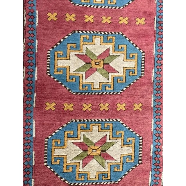 Vintage Turkish Kars Runner For Sale - Image 4 of 18