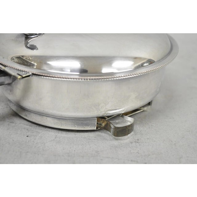 Vintage Sheffield Co Silver Plated Hinged Lid "Horse" Silent Butler W/ Broom For Sale - Image 16 of 18