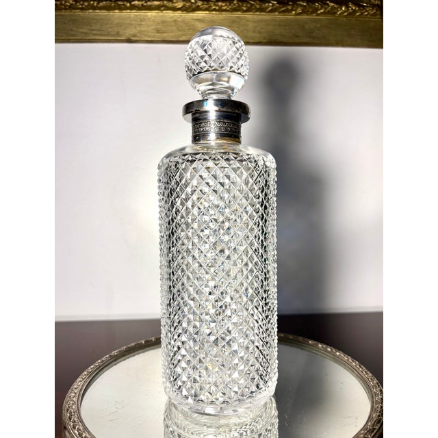 An exceptional Baccarat crystal decanter executed in the celebrated Pointed Diamond cut, a pattern renowned for its...