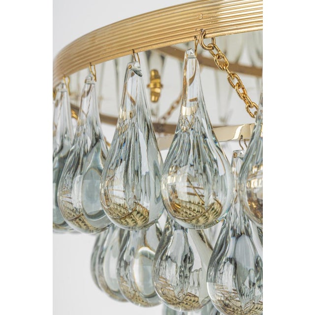 Murano Glass Tear Drop Chandelier by C. Palme, Germany, 1970s For Sale - Image 15 of 16