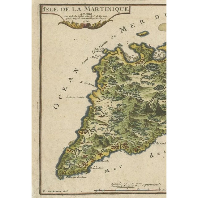 Lisle De La Martinique Caribbean Copper Engraving, 1876 For Sale - Image 4 of 6