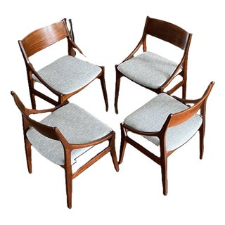 Dining Room Chairs by H. Vestervig Eriksen Tromborg, Denmark, Set of 4 For Sale