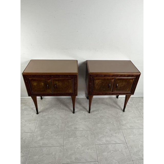 Mid-Century Italian Bedside Tables, 1950s, Set of 2 For Sale - Image 12 of 12