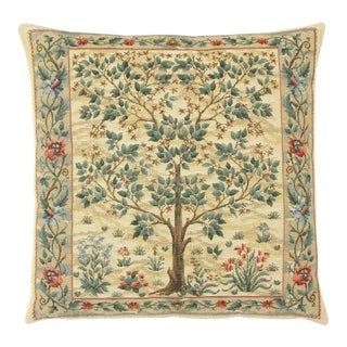 Tree of Life Light Cushion With Feather Filler - 33x33cm (13"x13") For Sale