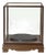 Vintage Glass Transparent Rectangular Shape Cover Display Case For Sale