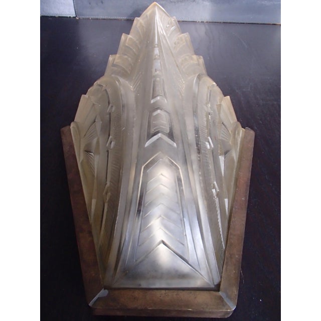 Art Deco Sconces from Verrerie des Hanots, 1930s, Set of 2 For Sale - Image 12 of 16