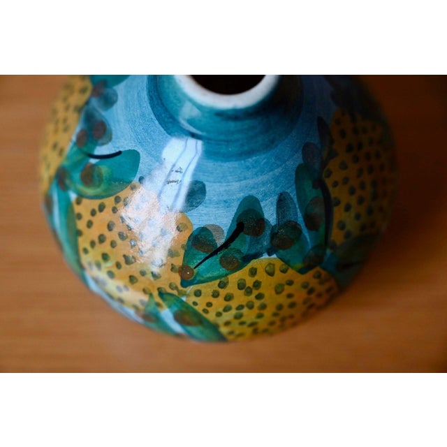 Ceramic Handcrafted Ceramic Ball Vase from Corfu Pottery, 1970s For Sale - Image 7 of 9