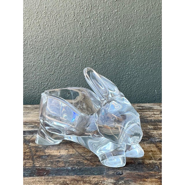 Transparent Vintage Lucite Rabbit Planter For Sale - Image 8 of 18