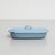 Vintage French Blue Lacquered Metal Tray with Lid, 1940 For Sale - Image 3 of 12