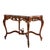 Hand-Carved Walnut Side Table For Sale - Image 4 of 7