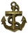 Solid Vintage Brass Ship Anchor Door Knocker — Nautical 4” Tall For Sale - Image 11 of 12
