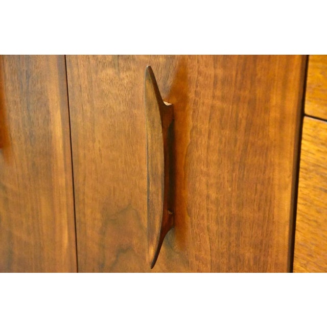 Brown Refinished Walnut Sideboard Credenza For Sale - Image 8 of 10