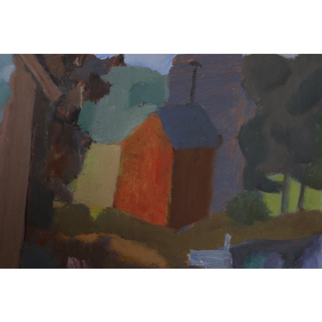 Pelle Nilsson, House and Stream, 1954, Oil on Panel, Framed For Sale - Image 11 of 15