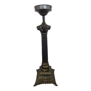 Antique Neoclassical Brass Spelter Boudoir Table Lamp