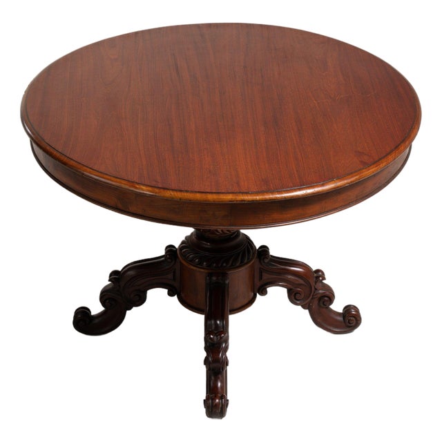 19th Century France Brown Wood Coffee Table For Sale