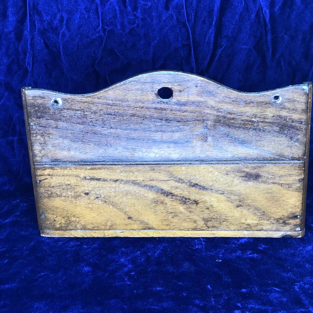 19th Century Antique Hanging Mahogany Letter Holder For Sale In Sacramento - Image 6 of 8
