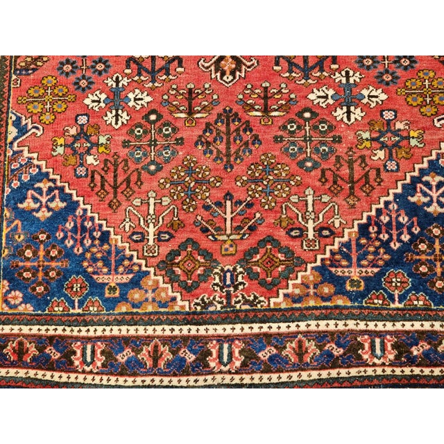 Textile Vintage Persian Joshegan Area Rug, Hand-Knotted Wool, Weeping Willow Pattern, 5’ X 7’ For Sale - Image 7 of 12