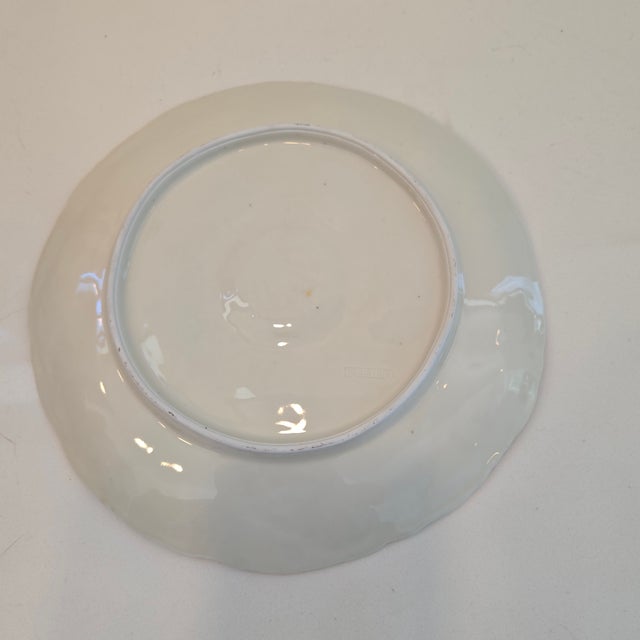 Victorian Antique 1880s German Porcelain 5-Well Oyster Plate With Shell Motif For Sale - Image 3 of 12