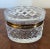 French Diamond Cut Crystal Oval Hinged Glass Box For Sale - Image 15 of 17