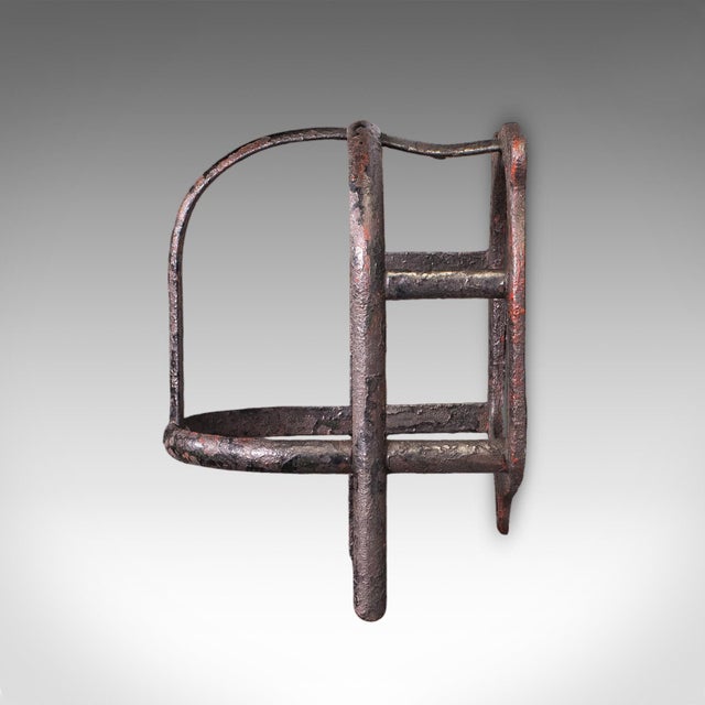 Set of 4 Antique Crop Hanging Racks, English, Iron, Hooks, Equestrian, Victorian For Sale - Image 9 of 12