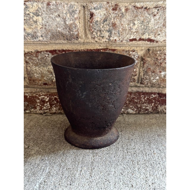 American Late 19th Century Iron Apothecary Mortar For Sale - Image 3 of 11