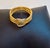 Metal Three Band Two Tone 22 Karat Yellow Gold , 4.5 Gm , CC Ring Size 8.5 For Sale - Image 7 of 8