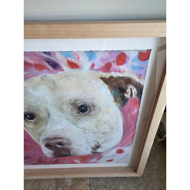 Drawing/Sketching Materials Original Dog Portrait Pastel For Sale - Image 7 of 15