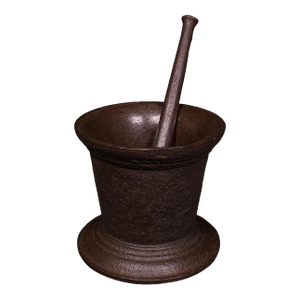 Huge 140 Lb Antique Dye Maker's First Stage Mortar & Pestle, English, Georgian