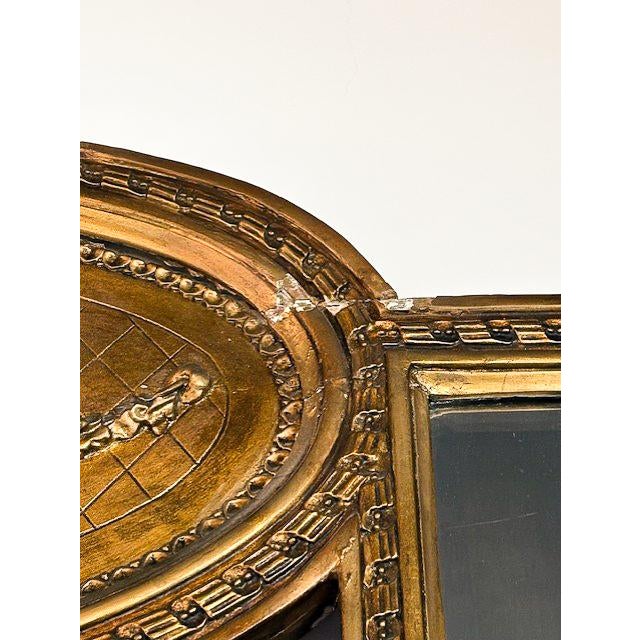 Gold Early 20th Century Large Scale Napoleon III Style Mirror For Sale - Image 8 of 8