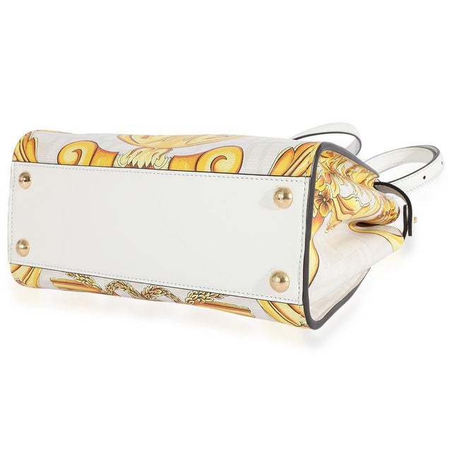x Versace Fendace Gold Baroque & White FF Motif Mini Peekaboo For Sale In New York - Image 6 of 7