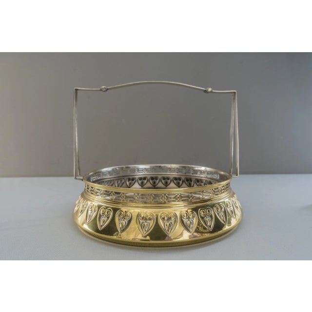 Jugendstil Centerpiece with Original Glass, 1908 For Sale - Image 3 of 18