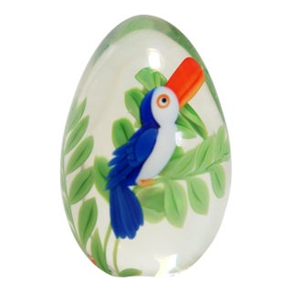 Orient & Flume Art Glass 1992 "Toucan" by Bruce Sillars, Limited Edition For Sale