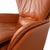 Animal Skin Unus Leather Chrome Armchair in Brown Cognac wirh Manual Function from FSM For Sale - Image 7 of 18
