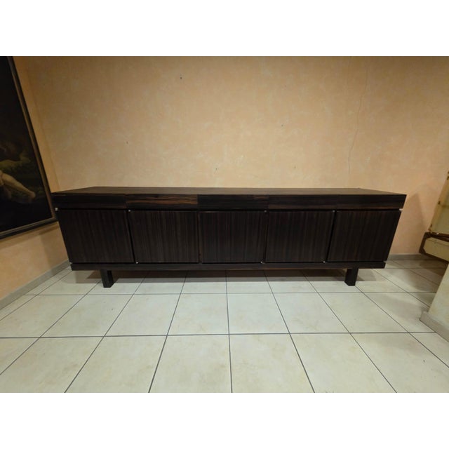 Large Veneered Sideboard, 1980s For Sale - Image 12 of 12