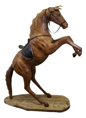 Life Size Arts and Crafts Leather Model of a Horse, 1920s