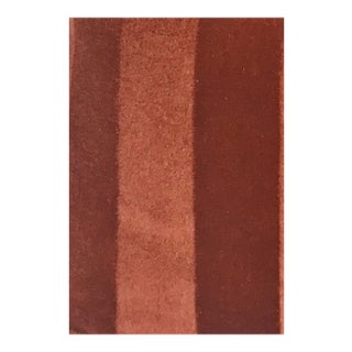 Cinnabar Striped Mohair Velvet Swatch for Pillows For Sale