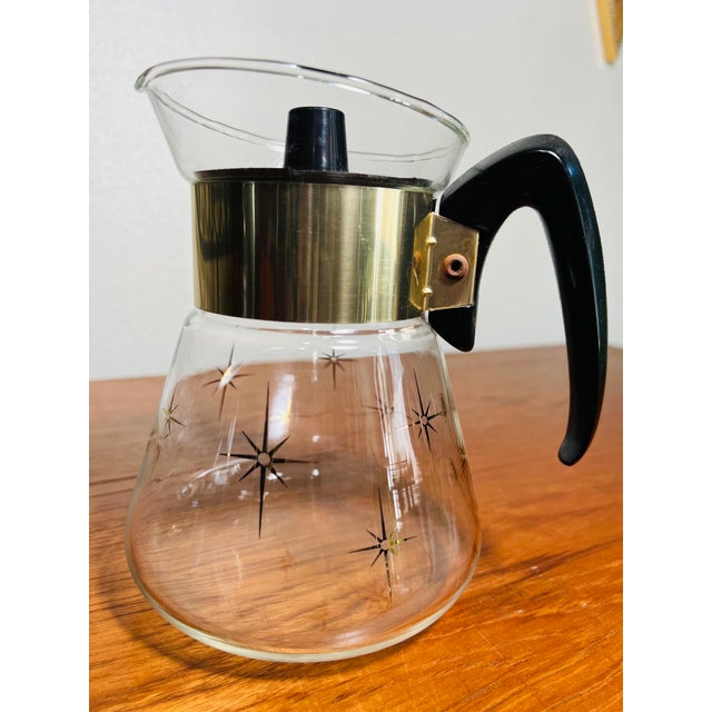 Coffee Vintage Corning Ware Starburst Coffee 4 Cup Carafe 1960s Era For Sale - Image 8 of 9
