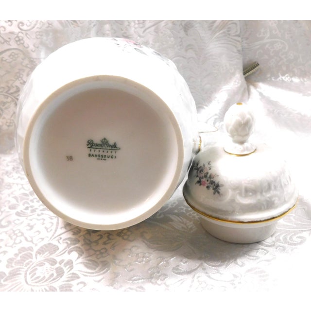 1970s Rosenthal Coffee Pot in Grey Rose For Sale - Image 10 of 13