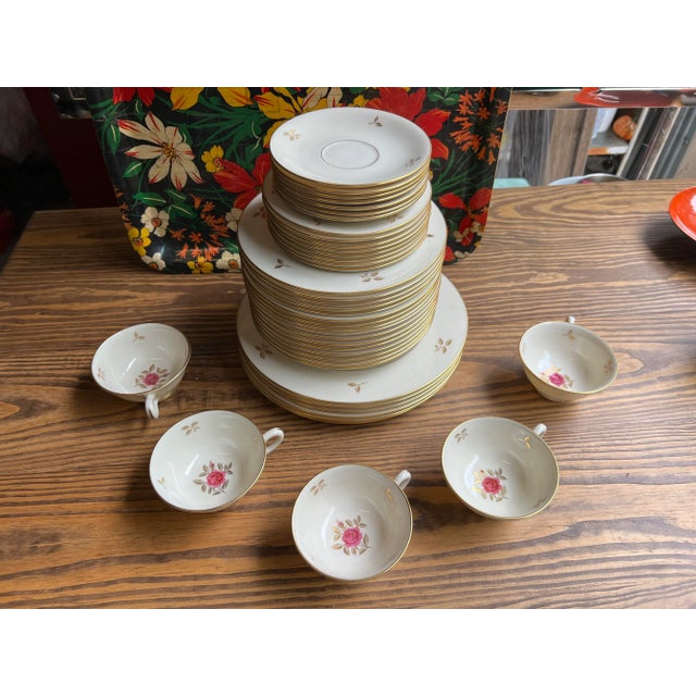 Mid-Century Modern 1950s Lenox Serving Dishes and Cups Set- 39 Pieces For Sale - Image 3 of 10