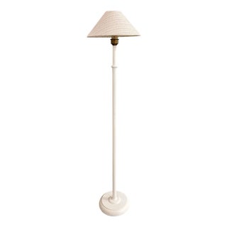 Vintage Floor Lamp in White For Sale
