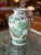 Gold Imari beautiful vase featuring peacocks. Hand painted. 10" tall 4" diameter