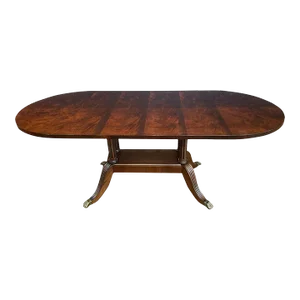 Petite Narrow Traditional Mahogany Dining Table Made-to-Order