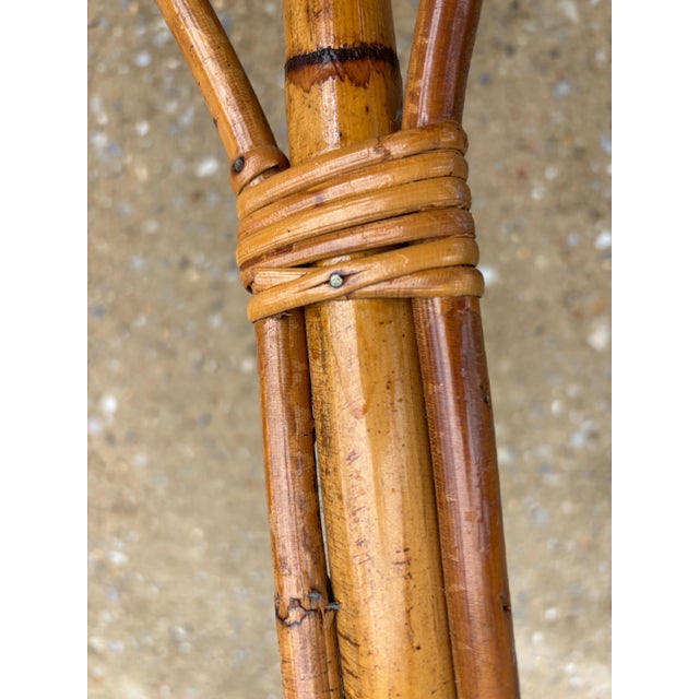 1960s Franco Albini Style Bamboo Round Table For Sale - Image 11 of 11