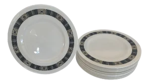 Wedgwood Greek Key Motife Service Dinner Plates - Set of 12